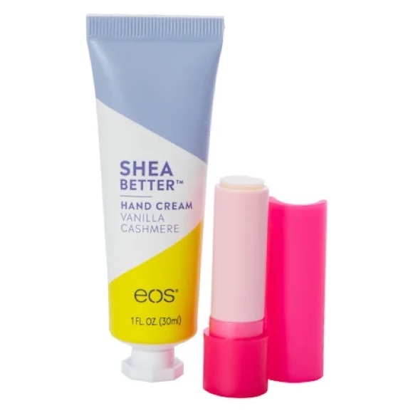 EOS Candy Cane Swirl Lip Balm and Vanilla Cashmere Hand Cream - Picture 3 of 9